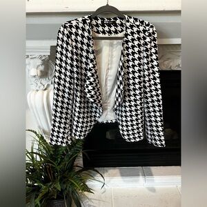 Sugarlips Monochrome Houndstooth Blazer